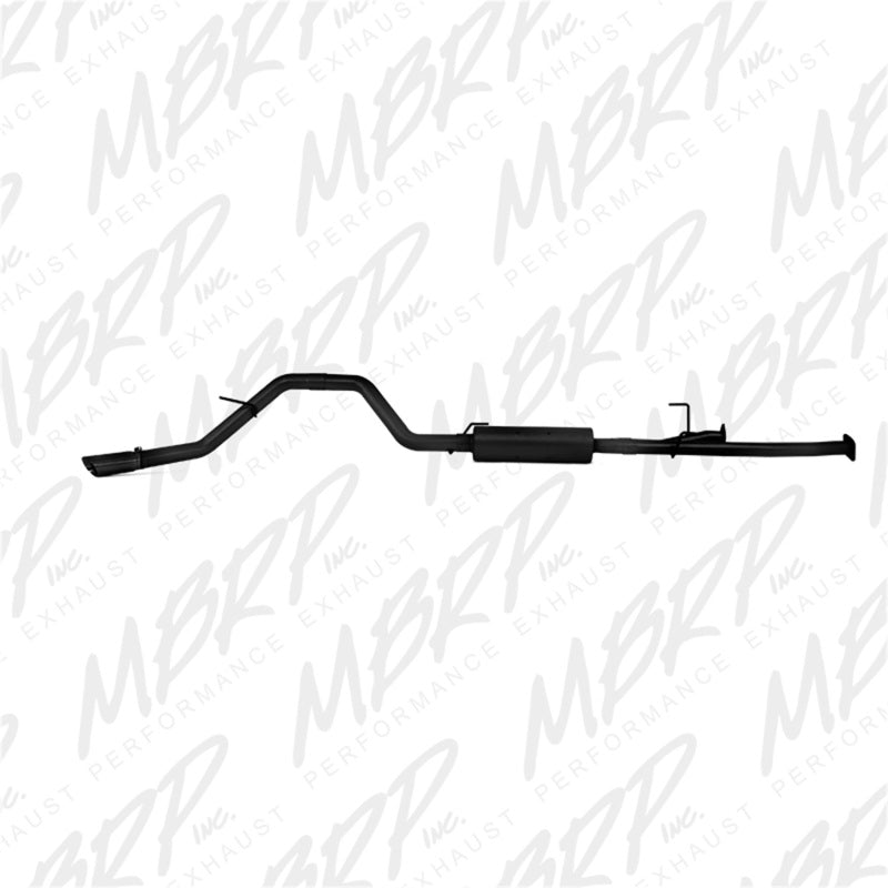 MBRP 2009-2014 Toyota Tundra 5.7L EC-Std. & SB/CC-SB 3in Cat-Back Single Side AL - Black