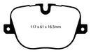 EBC 10-12 Land Rover Range Rover 5.0 Supercharged Greenstuff Rear Brake Pads