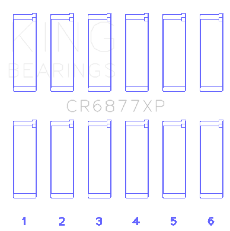 King BMW S54B32 3.2L (Size STD) Performance Rod Bearing Set