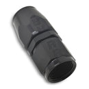 Russell Performance -8 AN Black Straight Full Flow Hose End