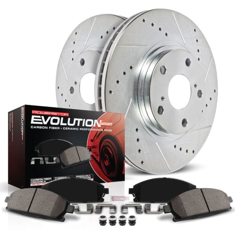 Power Stop 12-16 Chrysler Town & Country Rear Z23 Evolution Sport Brake Kit