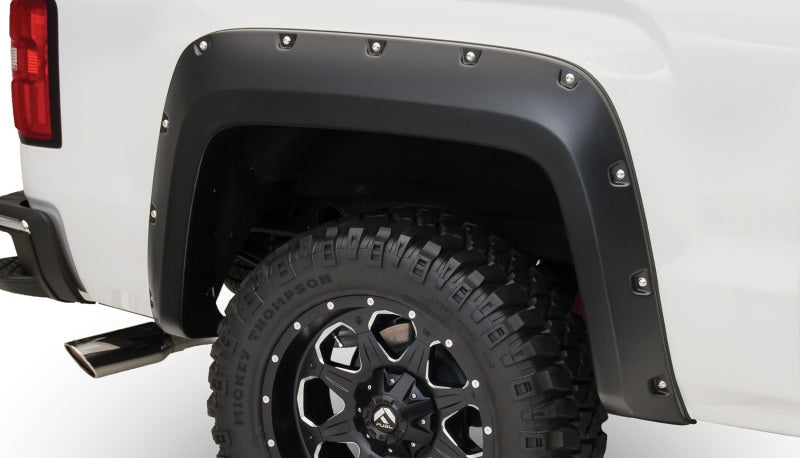 Bushwacker 16-18 GMC Sierra 1500 Pocket Style Flares 4pc - Black