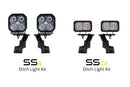 Diode Dynamics 16-21 Toyota Tacoma Stage Series 2in LED Ditch Light Kit - Yellow Pro Combo