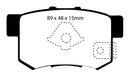 EBC 10-12 Acura RDX 2.3 Turbo Ultimax2 Rear Brake Pads