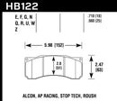 Hawk StopTech ST-60 Caliper HPS Street Brake Pads