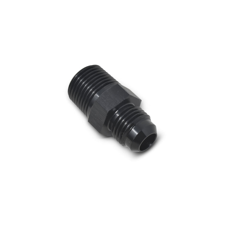 Russell Performance -6 AN to 1/4in NPT Straight Flare to Pipe (Black)