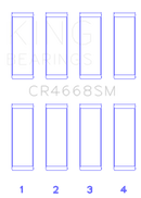 King Chrysler/Mitsubishi/Hyundai/Kia World Engine (Size Standard) Connecting Rod Bearing Set