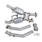 BBK 94-95 Mustang 5.0 High Flow X Pipe With Catalytic Converters - 2-1/2