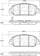 StopTech Sport Performance 13-17 Honda Accord Front Brake Pads