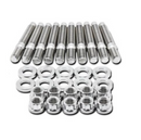 BLOX Racing SUS303 Stainless Steel Exhaust Manifold Stud Kit M8 x 1.25mm 45mm in Length - 9-piece