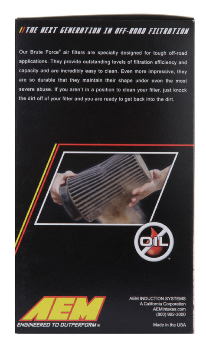 AEM 3.5 inch x 9 inch DryFlow Conical Air Filter