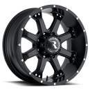 Raceline 991B Assault 16x8in / 8x170 BP / 0mm Offset / 125.2mm Bore - Satin Black Wheel