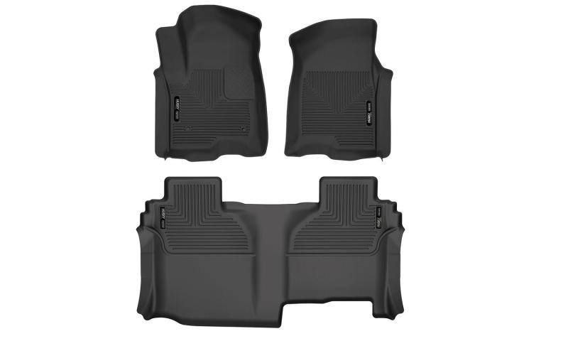 Husky Liners 19-24 Chevy Silverado1500/GMC Sierra1500 X-Act Front + 2nd Seat Floor Liner Set-Black