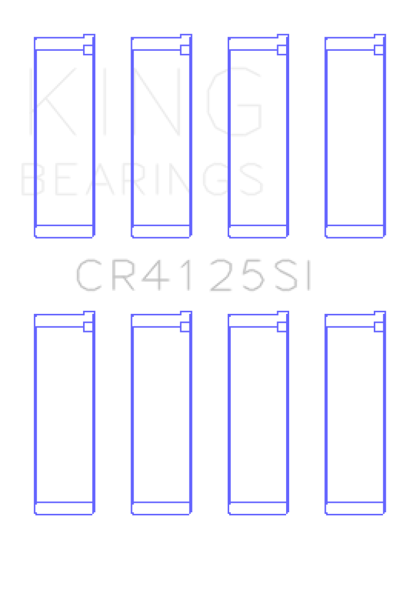 King Subaru EJ20/EJ22/EJ25 (Including Turbo) (Size STD) Silicone Bi-Metal Alum Rod Bearing Set