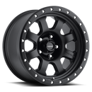 Raceline 928B Monster 17x9in / 5x127 BP / -12mm Offset / 83.82mm Bore - Satin Black Wheel