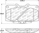 StopTech 89-96 Nissan 300ZX Street Performance Front Brake Pads