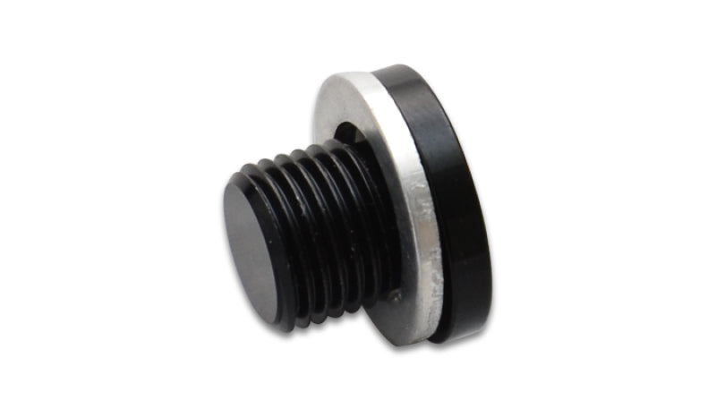 Vibrant M16 x 1.5 Metric Aluminum Port Plug with Crush Washer