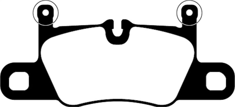 EBC 2016+ Porsche 911 (991/2 w/Cast Iron Rotors) 3.0TT Carrera Bluestuff Rear Brake Pads