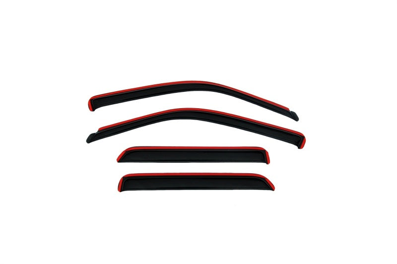 AVS 06-11 Honda Civic Ventvisor In-Channel Front & Rear Window Deflectors 4pc - Smoke