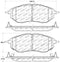 StopTech Performance 05-08 Legacy 2.5 GT Front Brake Pads