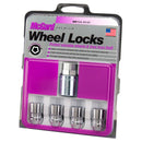 McGard Wheel Lock Nut Set - 4pk. (Cone Seat) M12X1.25 / 19mm & 21mm Dual Hex / 1.28in. L - Chrome