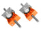 aFe Control PFADT Series Engine Mount Set; Chevrolet Corvette (C5/C6) 97-13 Orange