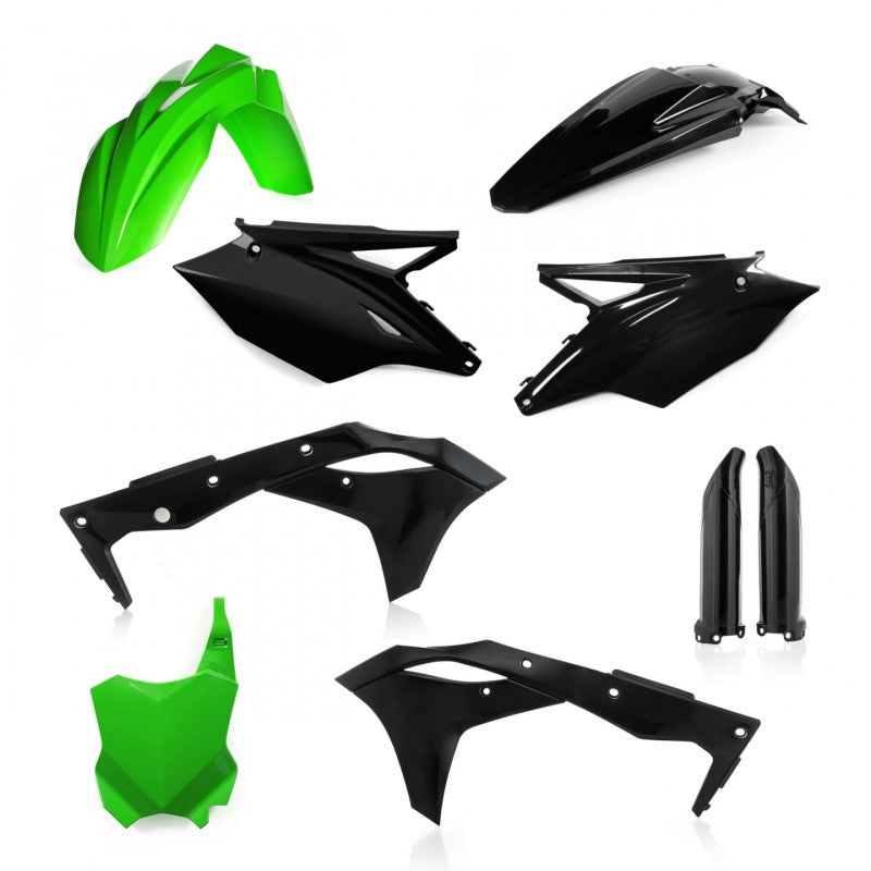 Acerbis 18-20 Kawasaki KX250F/ KX250 Full Plastic Kit - Green/Black