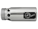 aFe SATURN 4S 4in SS Intercooled Exhaust Tip - Polished 4in In x 5in Out x 12in L Bolt-On