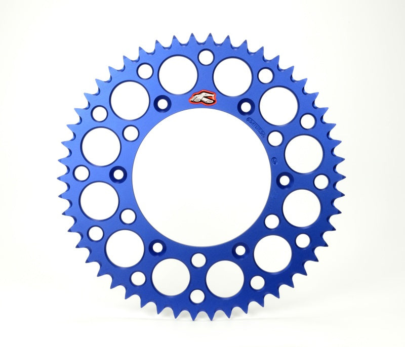 Renthal 02-22 Suzuki RM 85/ 93-18 Yamaha YZ80/YZ 85 Rear Grooved Sprocket - Blue 428-47P Teeth