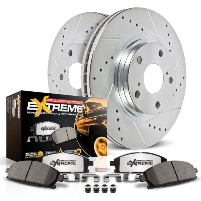 Power Stop 07-14 Cadillac Escalade Rear Z36 Truck & Tow Brake Kit