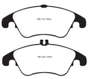 EBC 12+ Mercedes-Benz C250 Coupe 1.8 Turbo Sport Edition Redstuff Front Brake Pads
