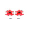 Power Stop 94-96 Chevrolet Impala Front Red Calipers w/o Brackets - Pair