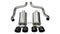 Corsa 05-08 Chevrolet Corvette C6 6.0L V8 Black Xtreme Axle-Back Exhaust