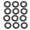 S&S Cycle .255in x .438in x .024in Rubber Coated Steel Flat Washer - 12 Pack