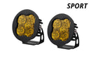 Diode Dynamics SS3 LED Pod Sport - Yellow SAE Fog Round (Pair)