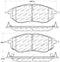 StopTech Performance 05-08 Legacy 2.5 GT Front Brake Pads