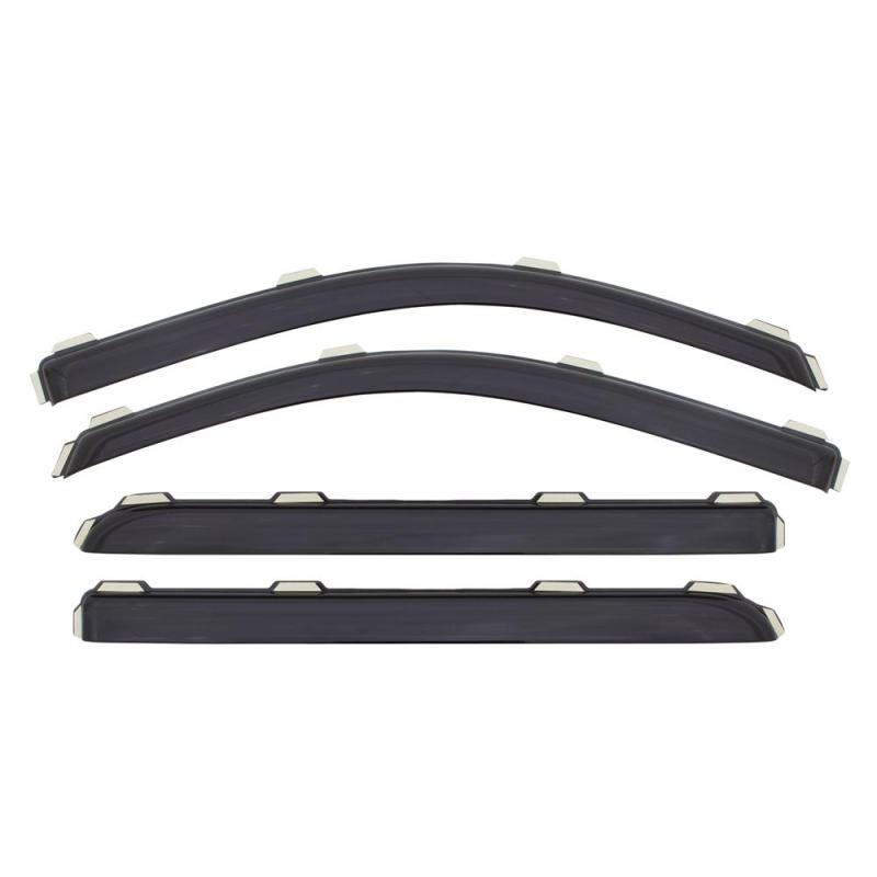 AVS 15-18 Chevy Silverado 2500 Crew Cab Ventvisor Front & Rear Window Deflectors 4pc - Smoke