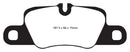 EBC 12-15 Porsche 911 (991) (Cast Iron Rotor only) 3.8 Carrera S Yellowstuff Rear Brake Pads