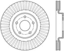 StopTech 13-15 Nissan Pathfinder Slotted Front Left Rotor