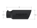 MBRP Universal Tip 7in O.D. Rolled End 5in inlet 18in length Black