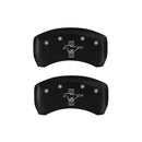 MGP 4 Caliper Covers Engraved Front Mustang Engraved Rear S197/Bar & Pony Red finish silver ch