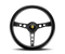 Momo Prototipo Steering Wheel 350 mm - Black Leather/Wht Stitch/Black Spokes