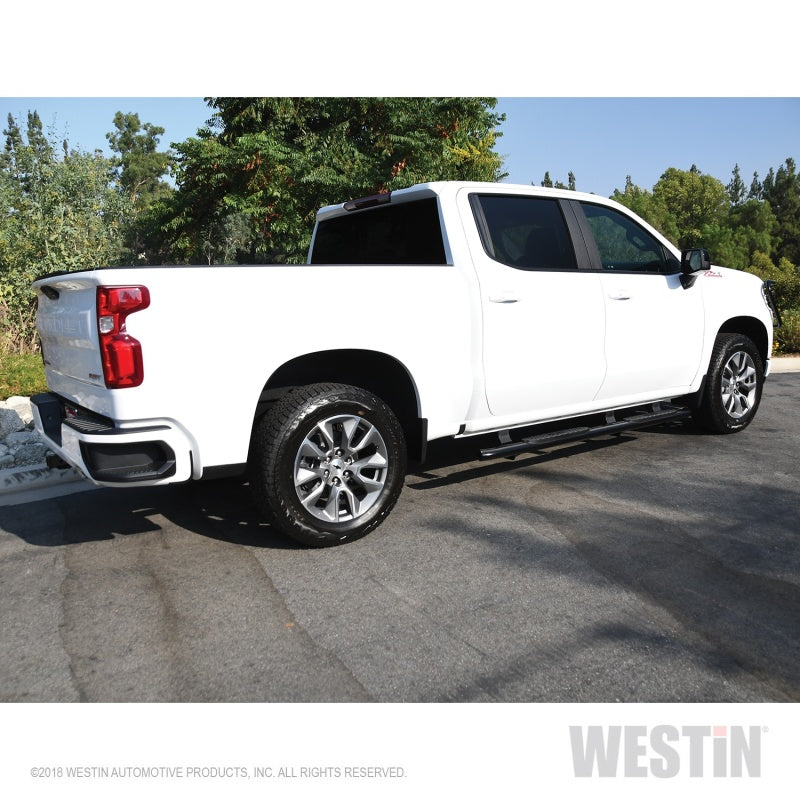 Westin 2019 Chevrolet Silverado/Sierra 1500 Crew Cab Non LD PRO TRAXX 4 Oval Nerf Step Bars - Black