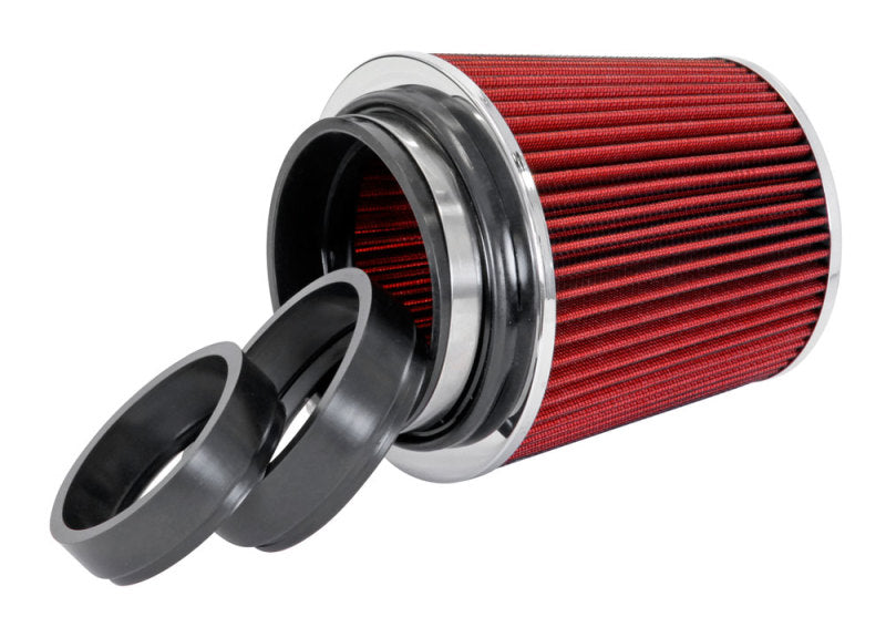 Spectre Adjustable Conical Air Filter 5-1/2in. Tall (Fits 3in. / 3-1/2in. / 4in. Tubes) - Red