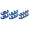 Ford Racing Wire Dividers 4 to 3 to 2 - Blue w/ White Ford Logo