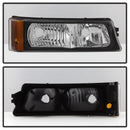 xTune Chevy Silverado 03-06 Projector Headlights 4pcs - LED Halo - Black PRO-JH-CSIL03-SET-BK