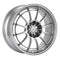 Enkei NT03+M 18x9.5 5x114.3 27mm Offset 72.6mm Bore F1 Silver Wheel