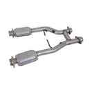 BBK 96-04 Mustang 4.6 GT / Cobra Short Mid H Pipe w Catalytic Converters 2-1/2 For Long Tube Headers