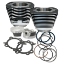 S&S Cycle 07-17 BT 106in Big Bore Cylinder Kit - Wrinkle Black