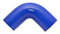 Vibrant 4 Ply Reinforced Silicone Elbow Connector - 2.5in I.D. - 90 deg. Elbow (BLUE)